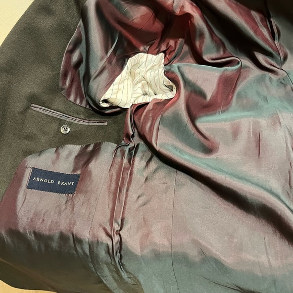 ARNOLD BRANT, 💯 pure cashmere 3 button blazer, Forrest green, 40REG - Picture 12 of 16